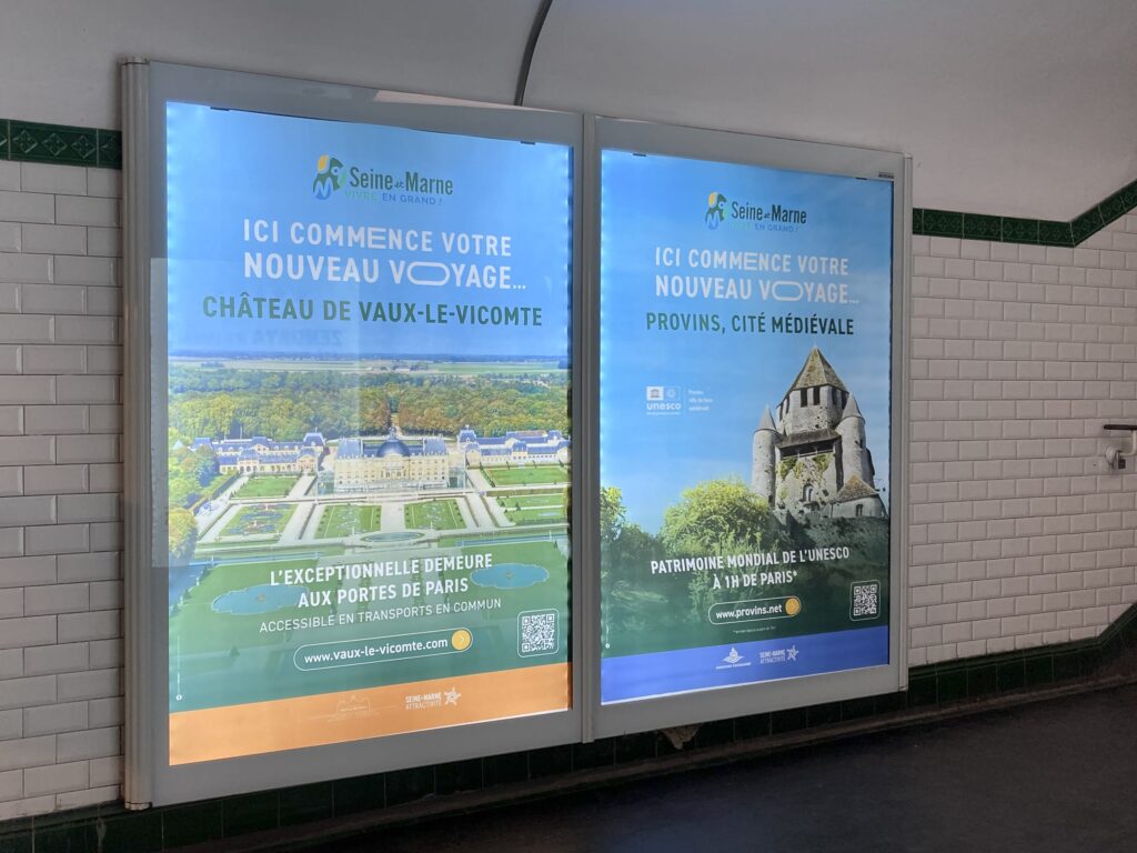 Campagne de diffusion couloirs de metro SMA