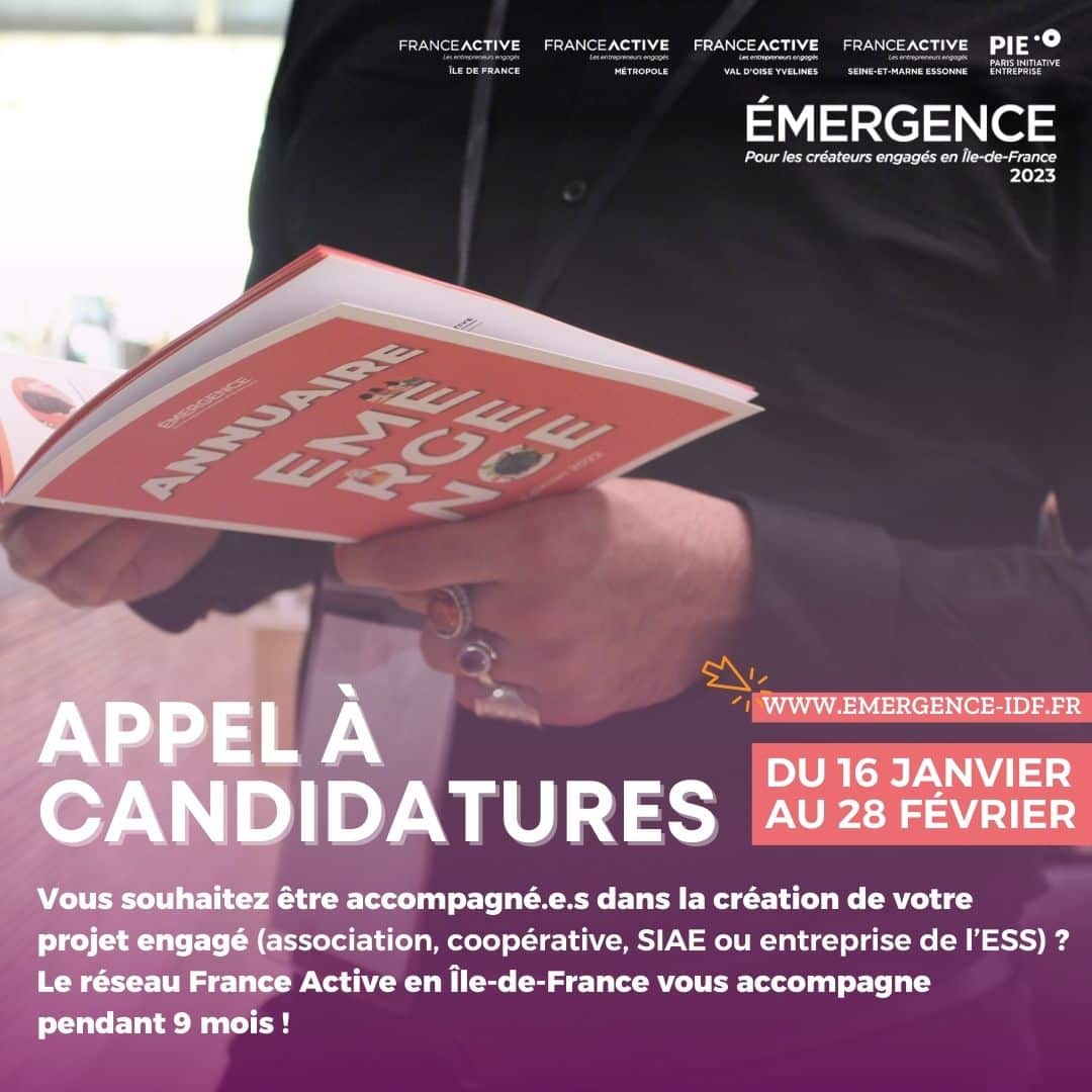 Emergence : programme d’accompagnement à la création de projets engagés